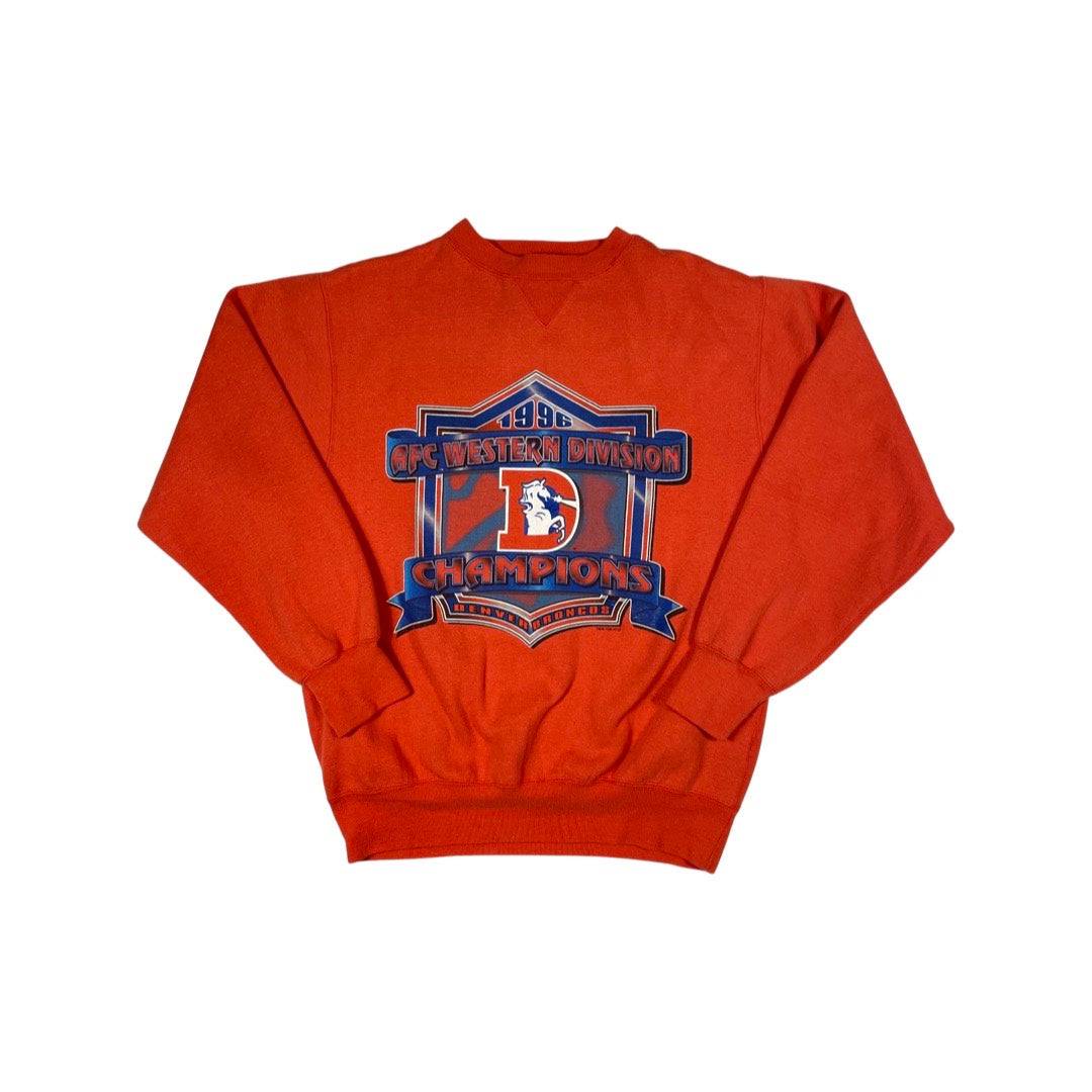 Vintage 90s Sweatshirt Broncos AFC Championship - West Block Vintage