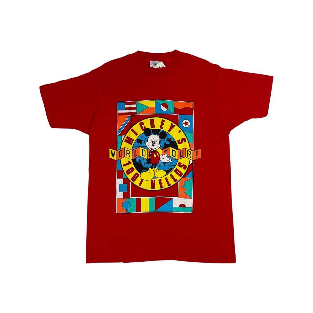 90s Mickey Mouse 100 Hellos Tee- Deadstock - West Block Vintage