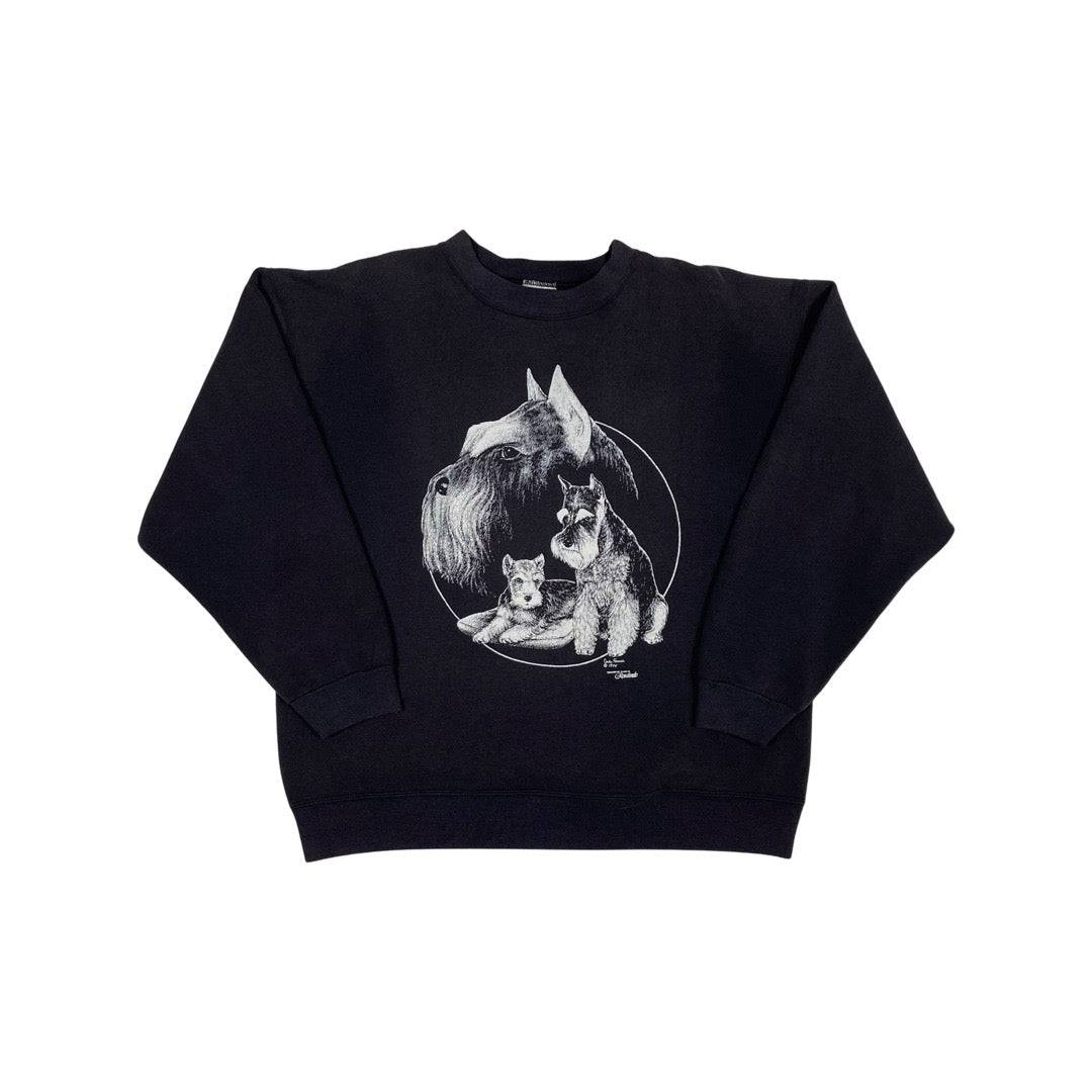 90s Schauzer Dog Crewneck - West Block Vintage