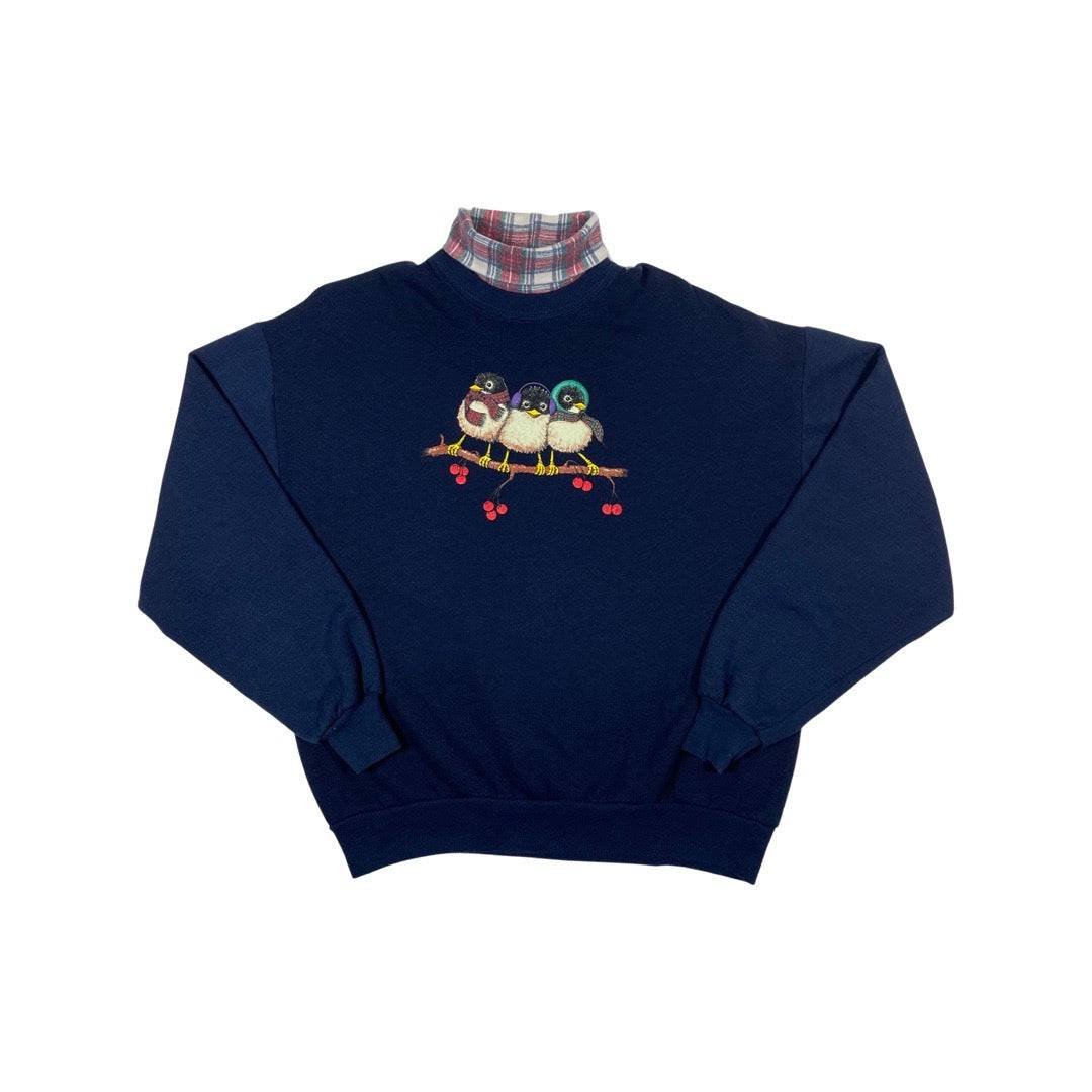 90s Fashion Birds Crewneck Sweatshirt - West Block Vintage