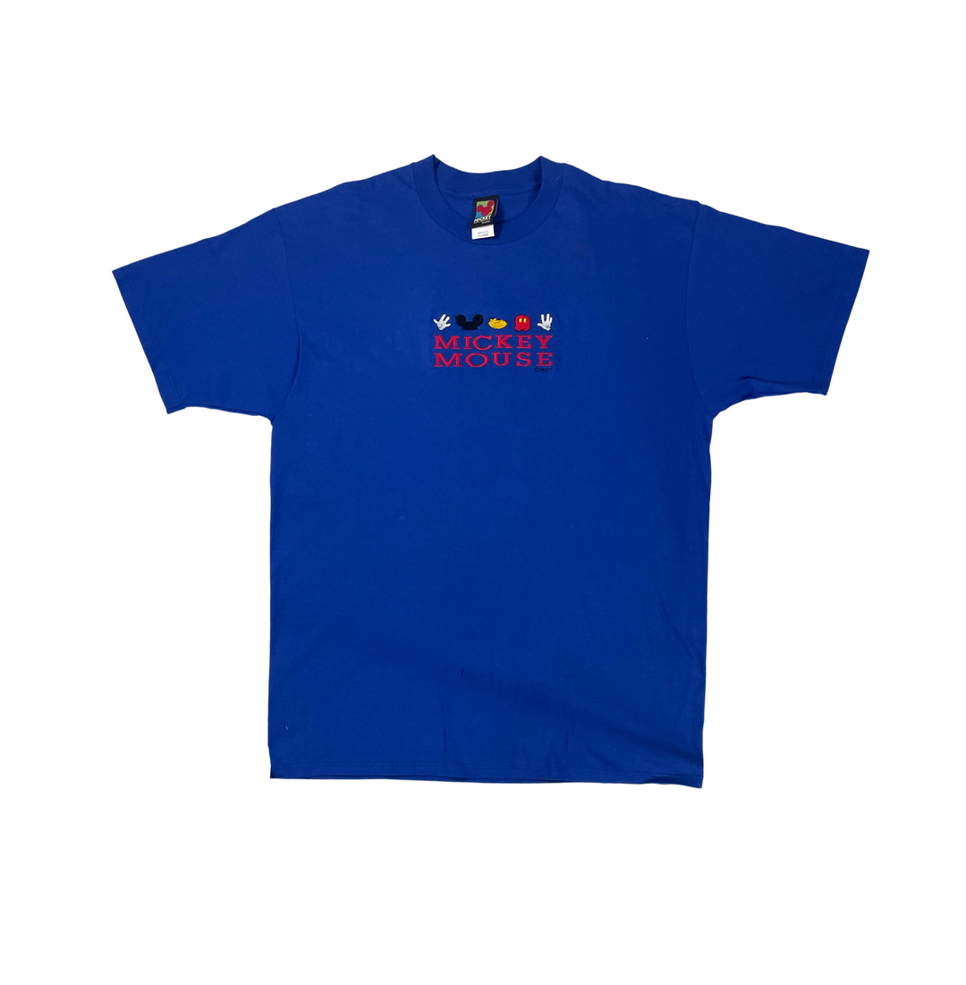 90s Embroidered Mickey Mouse Tee Dead Stock - West Block Vintage
