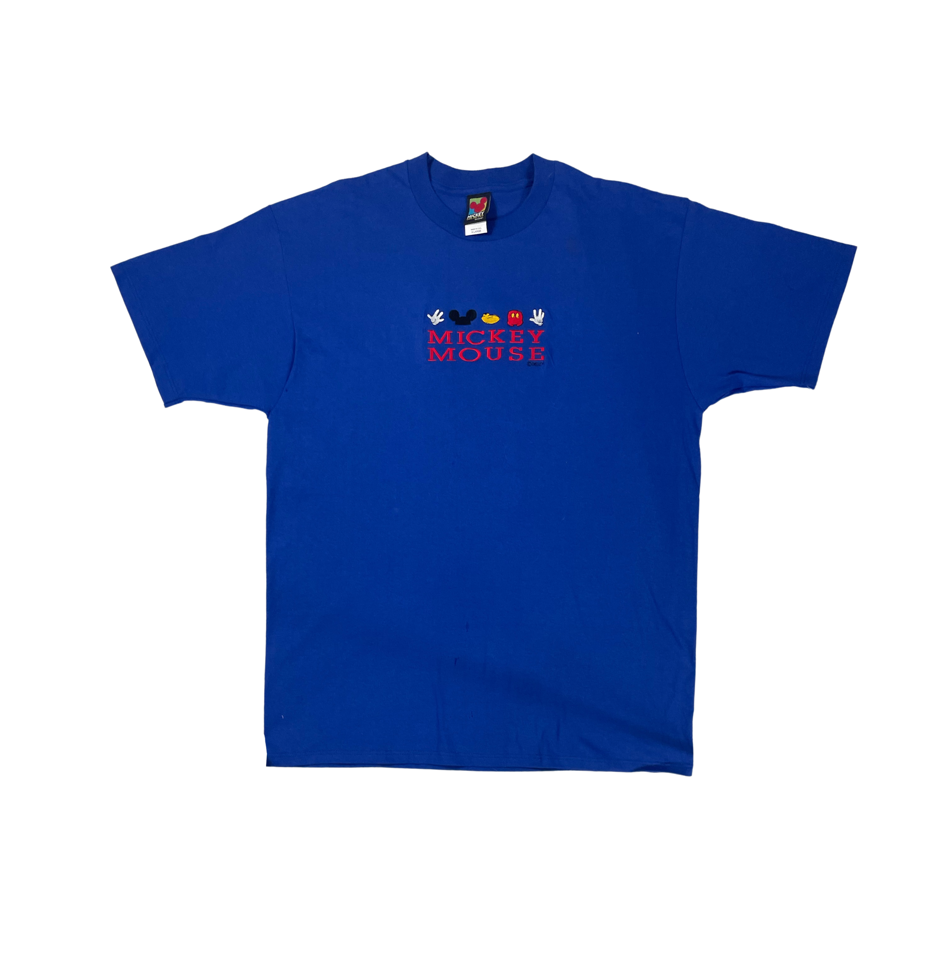 90s Embroidered Mickey Mouse Tee Dead Stock - West Block Vintage