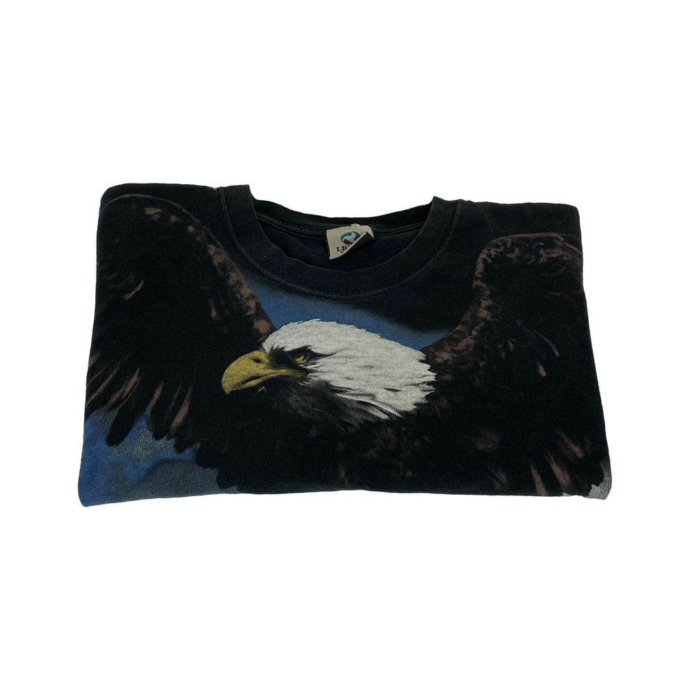VTG Liquid Blue USA Eagle Graphic Tee - West Block Vintage