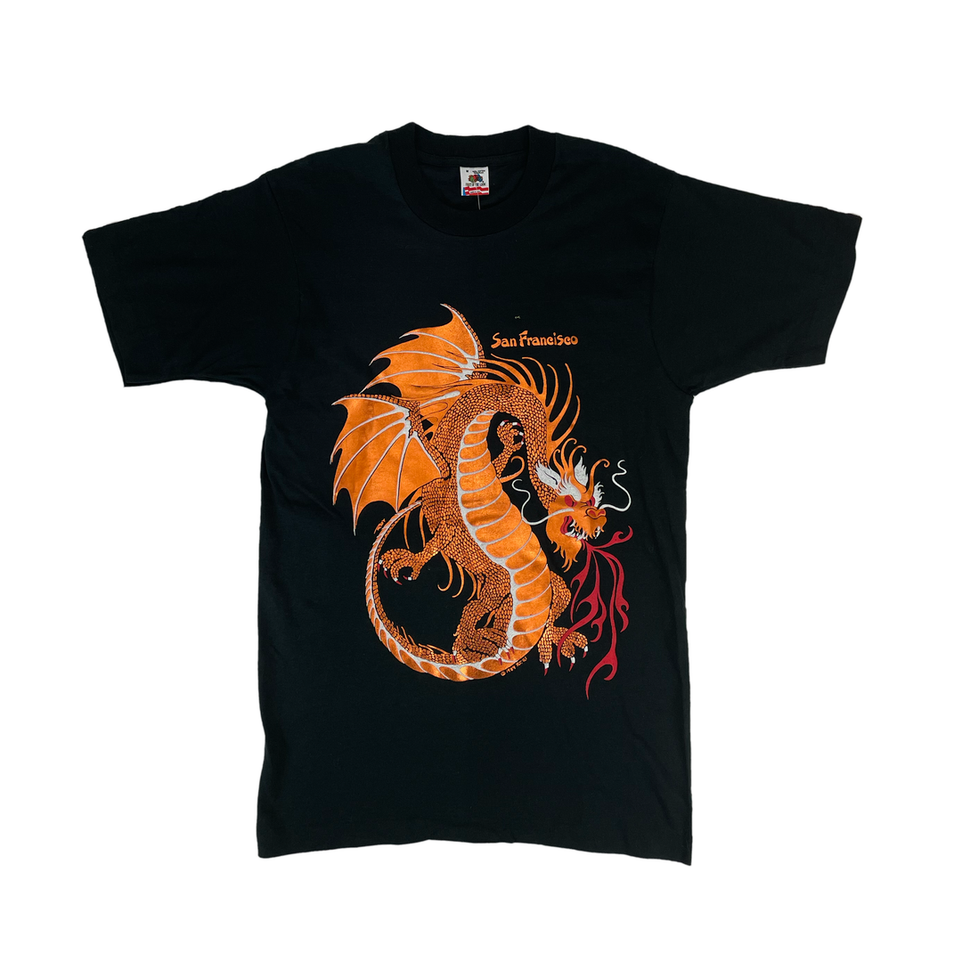VTG 90s Chinese Dragon Tee Dead Stock - West Block Vintage